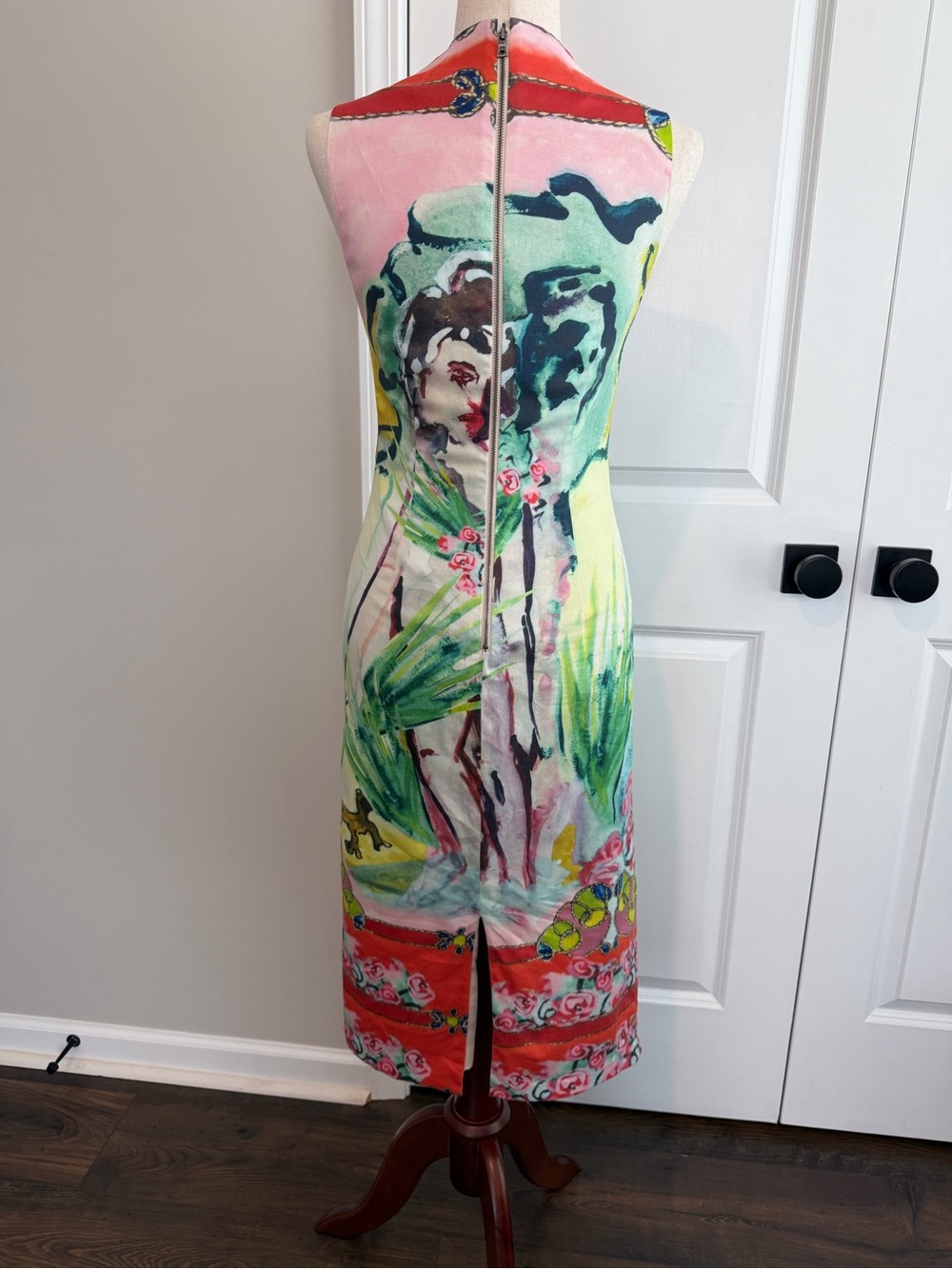 Alice + Olivia x Lola Schnabel Marcella Dress Art Deco Size 6 - Picture 6 of 11